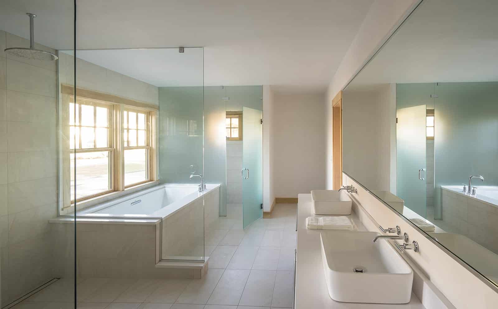 Contemporary Retreat Interiors Ipswich MA Bathroom