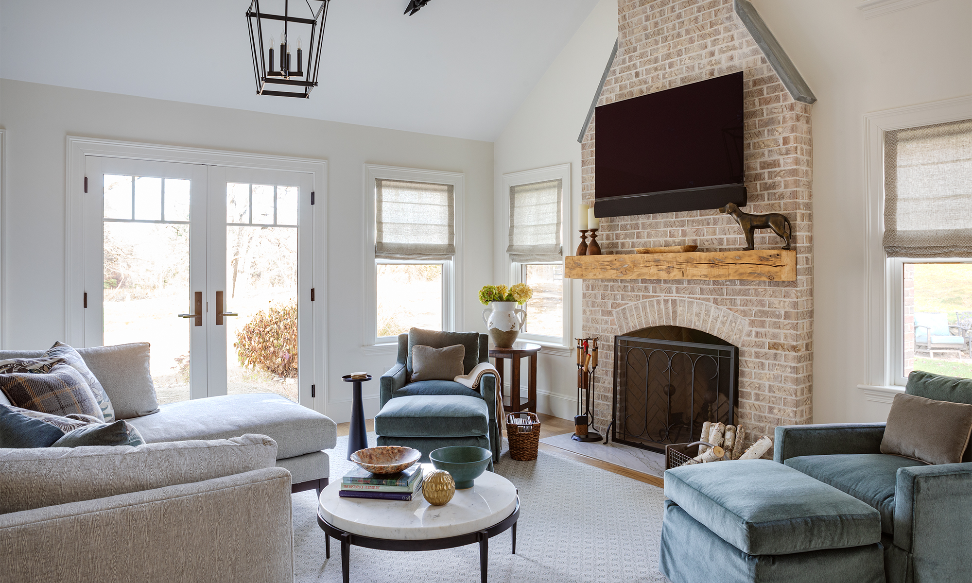 Cohasset Revival Interior Design Living Room