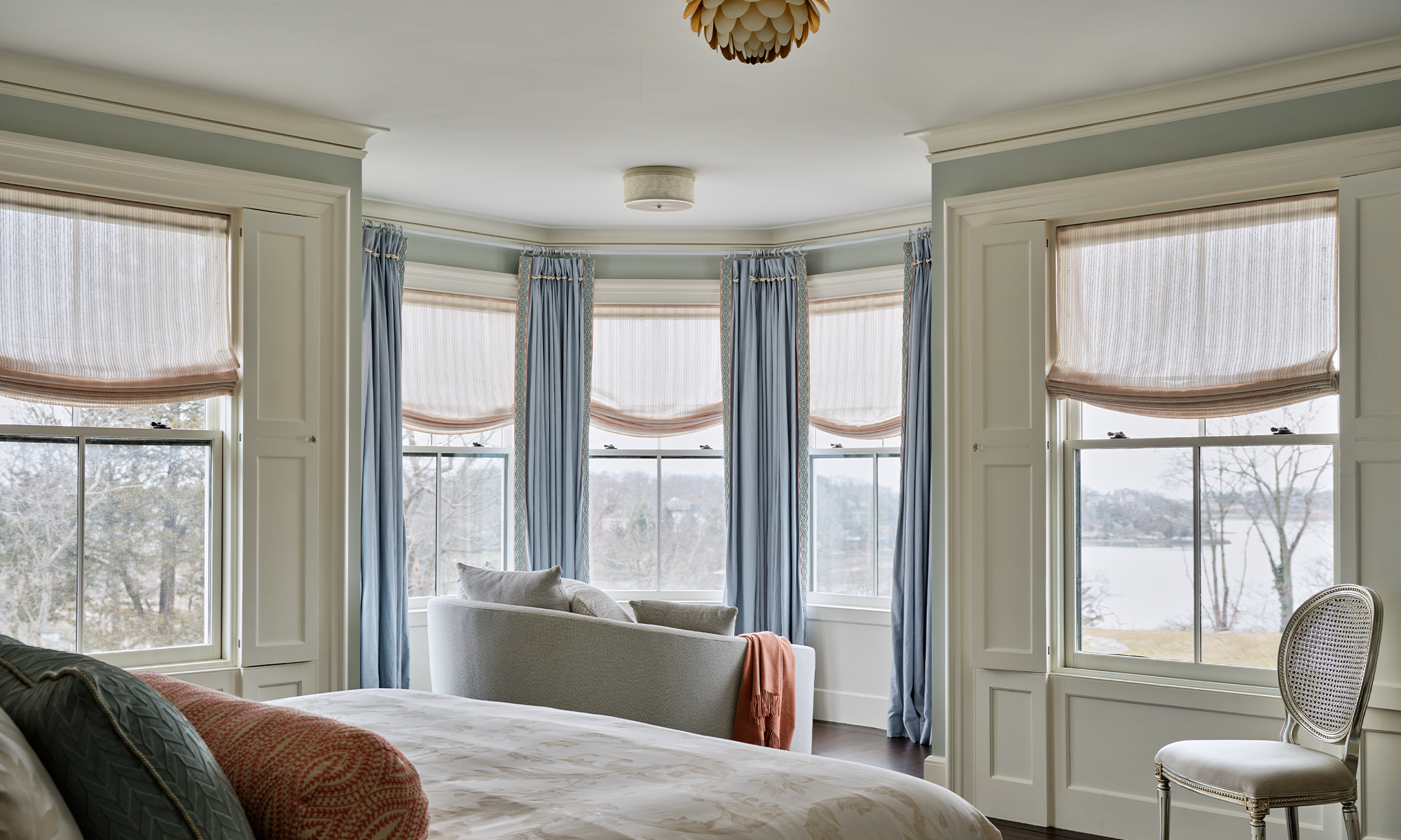 Cohasset Revival Interior Design Primary Bedroom