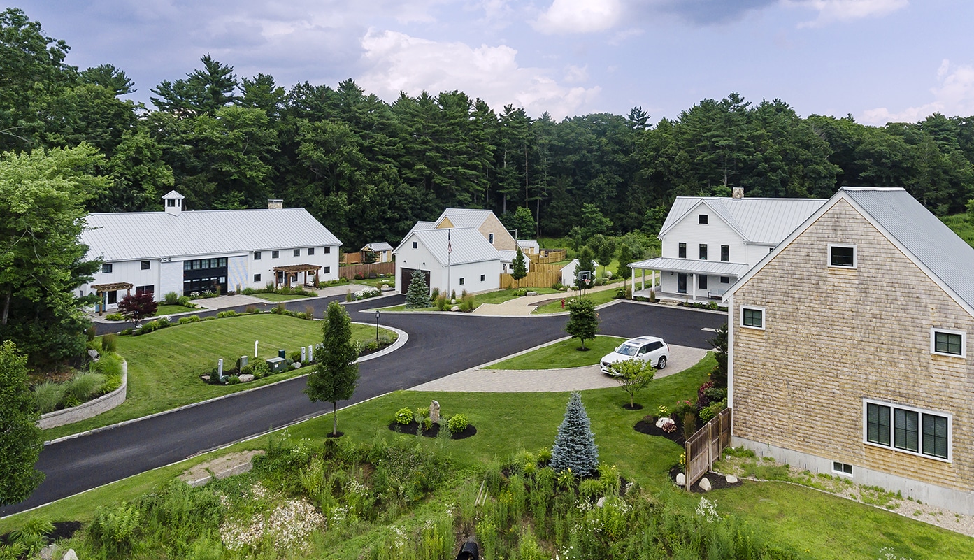 Twin Hills Farm Rowley MA Aerial